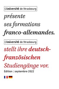 Deckblatt der deutsch-französischen Broschüre